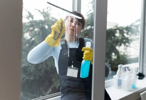 Nettoyage de vitres intérieures et extérieures au Vibal